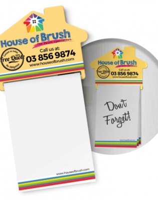 Magnetic House Memo Pad A7 - Full Colour
