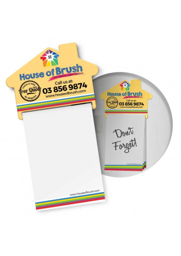 Magnetic House Memo Pad A7 - Full Colour