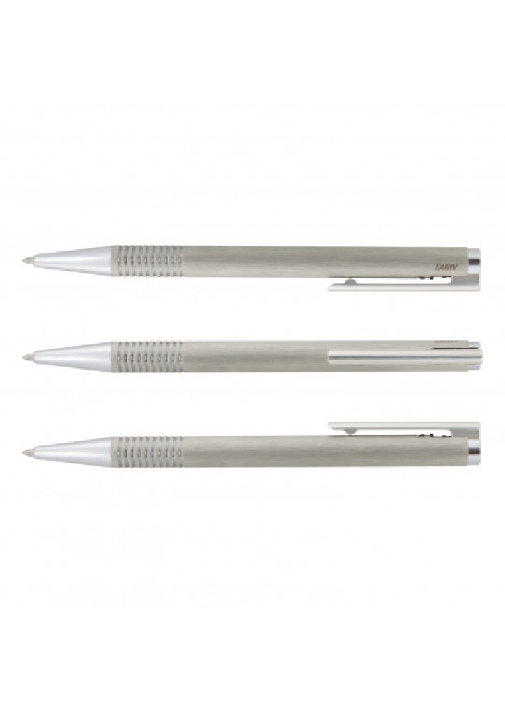 Lamy Logo Pen - Brushed Steel