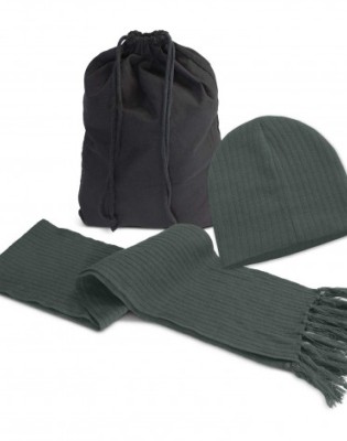 Nebraska Scarf and Beanie Set