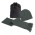 Nebraska Scarf and Beanie Set - Charcoal