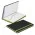 Omega Black Notebook - Bright Green