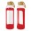 Eden Glass Bottle - Silicone Sleeve - Red