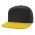 Crusade Flat Peak Cap - Black/Light Blue Black/Yellow
