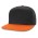 Crusade Flat Peak Cap - Black/Orange