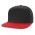Crusade Flat Peak Cap - Black/Red