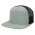 Jackson Flat Peak Trucker Cap - Light Grey/Black