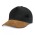 Outback Suede Peak Cap - Black