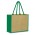 Modena Jute Tote Bag - Natural/Green