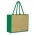 Modena Jute Tote Bag - Natural/Green