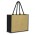 Modena Jute Tote Bag - Natural/Black