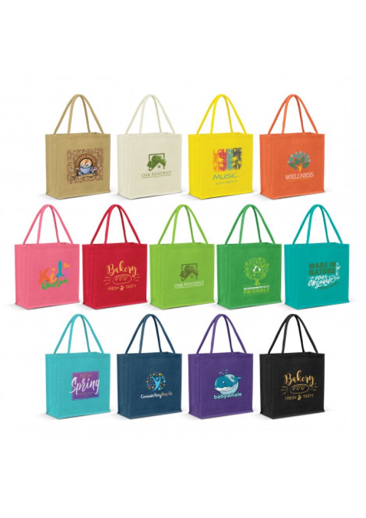 Monza Jute Tote Bag - Colour Match