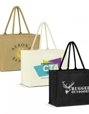 Torino Jute Tote Bag - Colour Match
