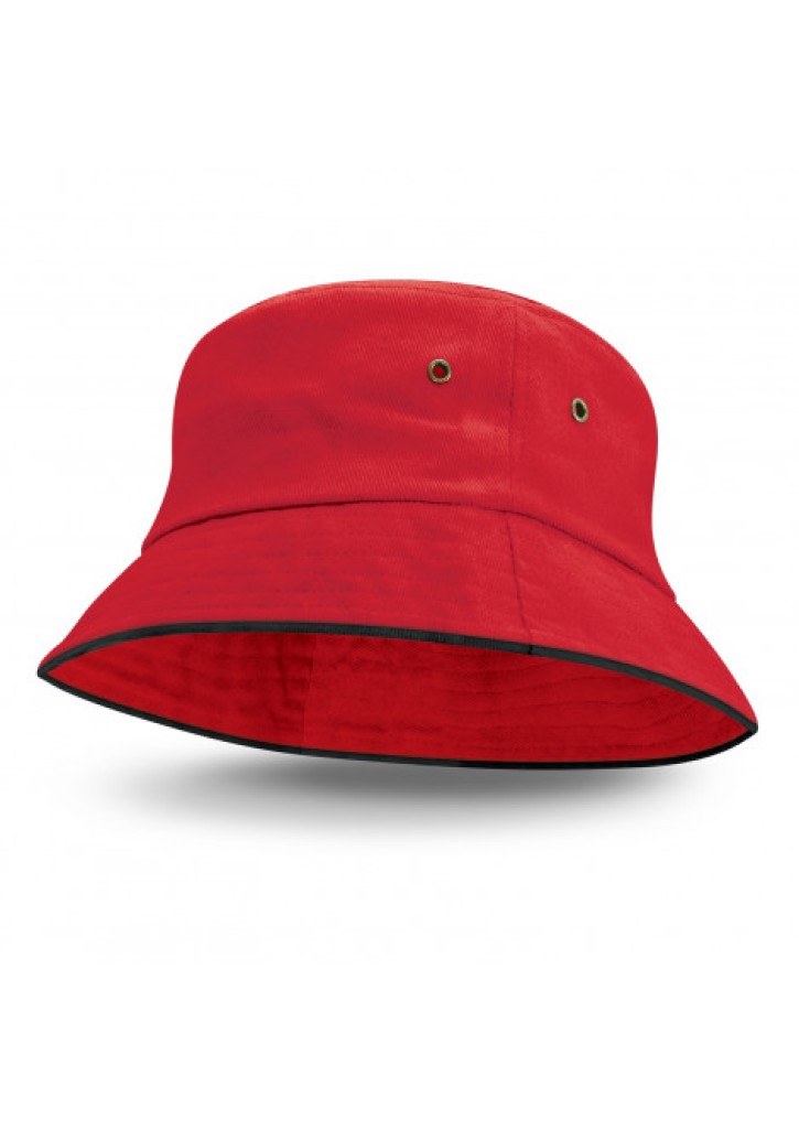 Bondi Bucket Hat - Black Sandwich Trim