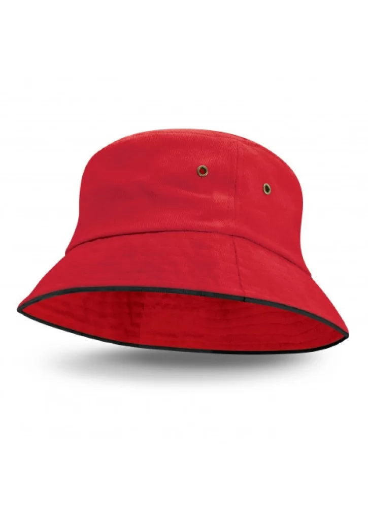Bondi Bucket Hat - Black Sandwich Trim