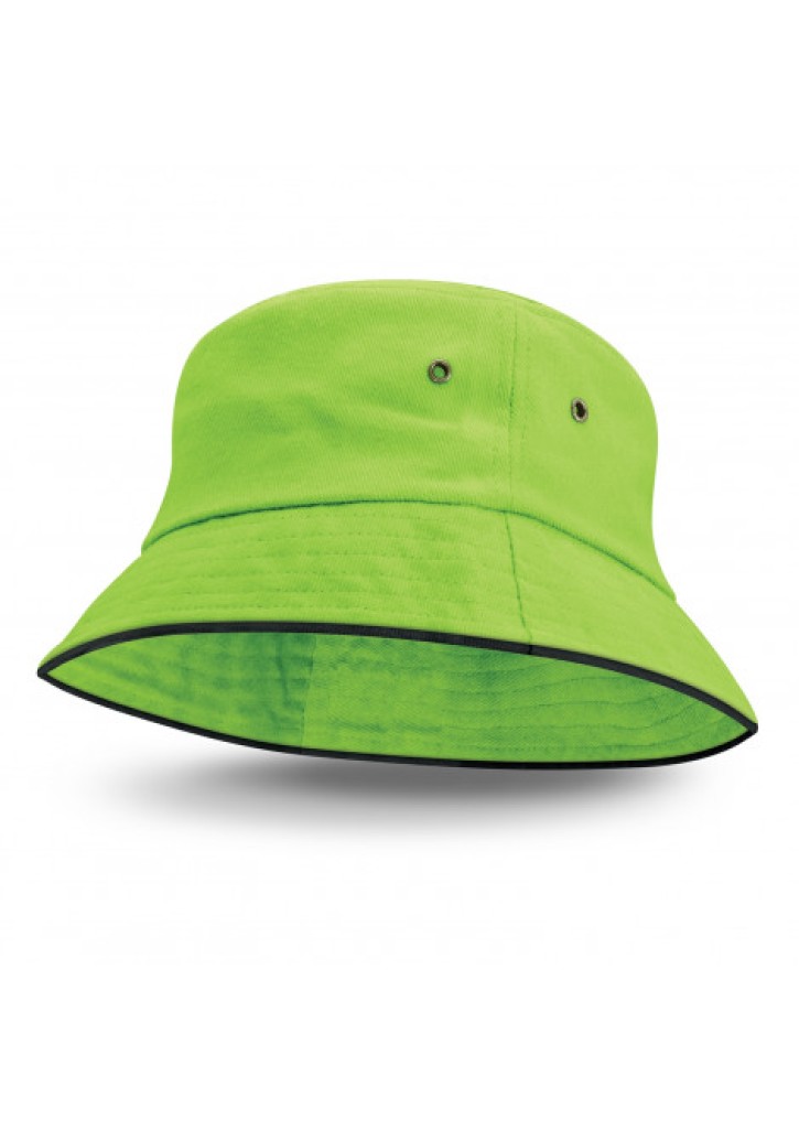 Bondi Bucket Hat - Black Sandwich Trim