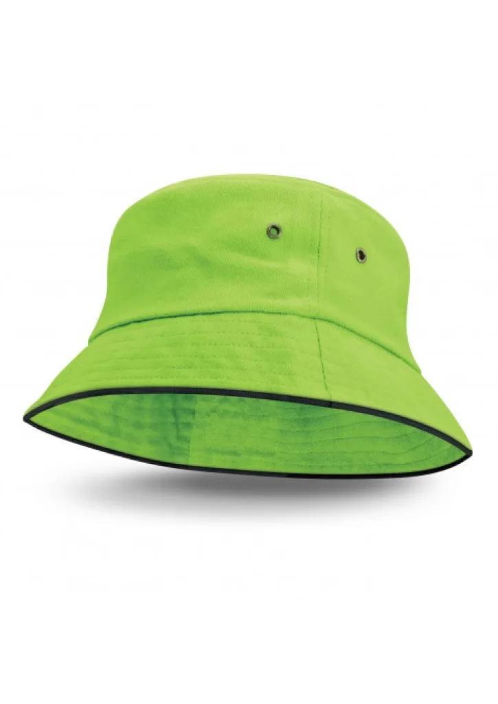 Bondi Bucket Hat - Black Sandwich Trim