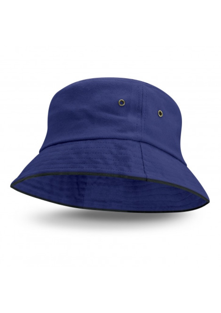 Bondi Bucket Hat - Black Sandwich Trim