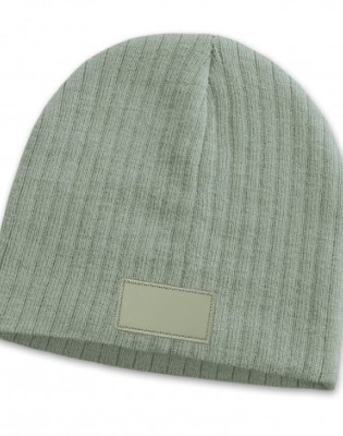 Nebraska Cable Knit Beanie with Patch