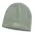 Nebraska Cable Knit Beanie with Patch - Light Grey