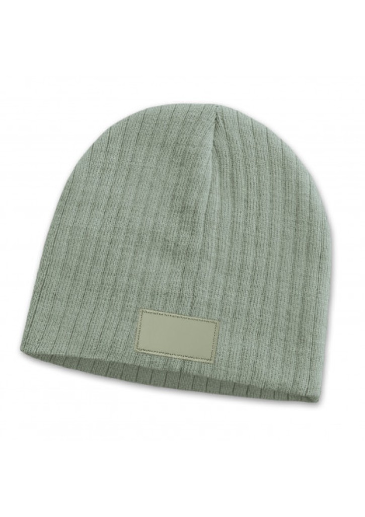 Nebraska Cable Knit Beanie with Patch
