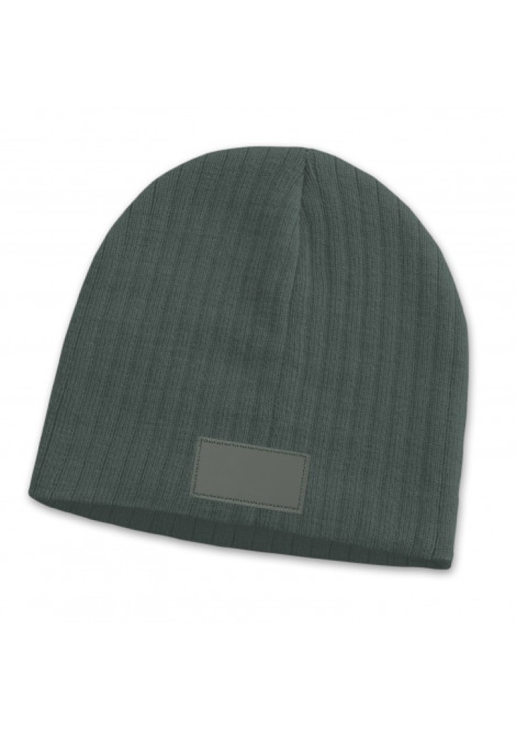 Nebraska Cable Knit Beanie with Patch