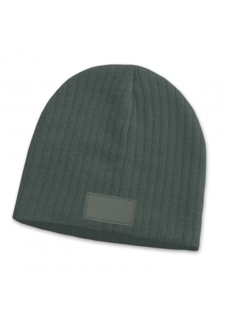 Nebraska Cable Knit Beanie with Patch