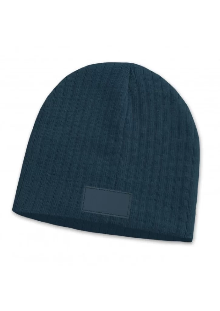 Nebraska Cable Knit Beanie with Patch
