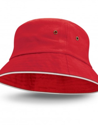 Bondi Bucket Hat - White Sandwich Trim