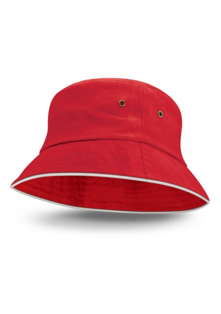 Bondi Bucket Hat - White Sandwich Trim