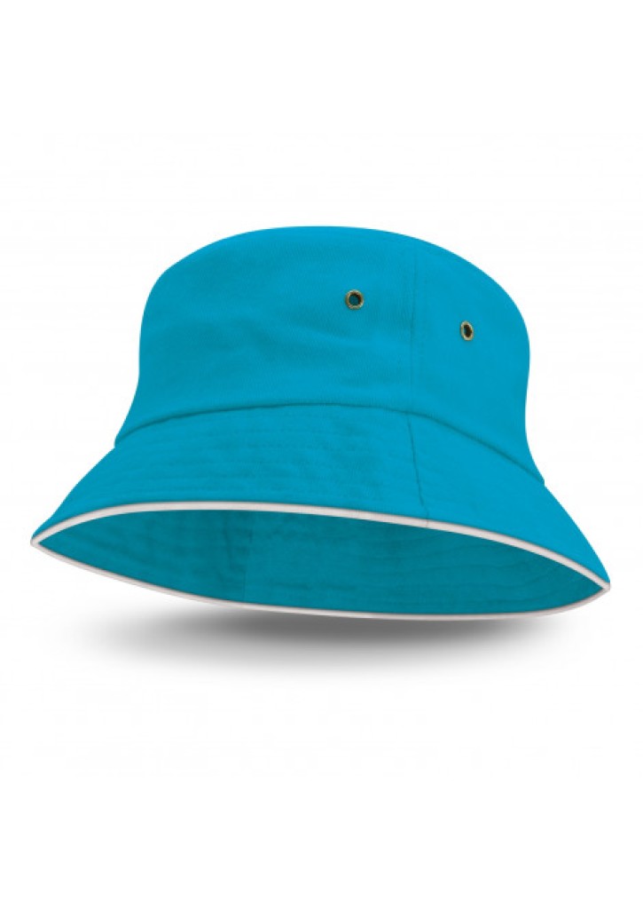 Bondi Bucket Hat - White Sandwich Trim