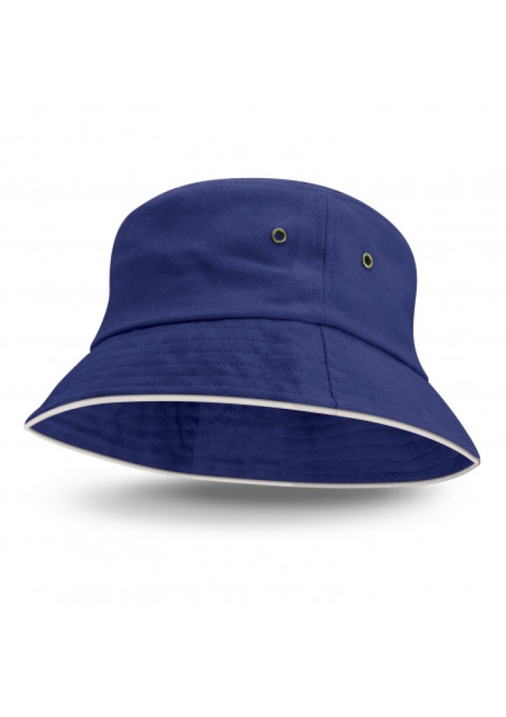 Bondi Bucket Hat - White Sandwich Trim