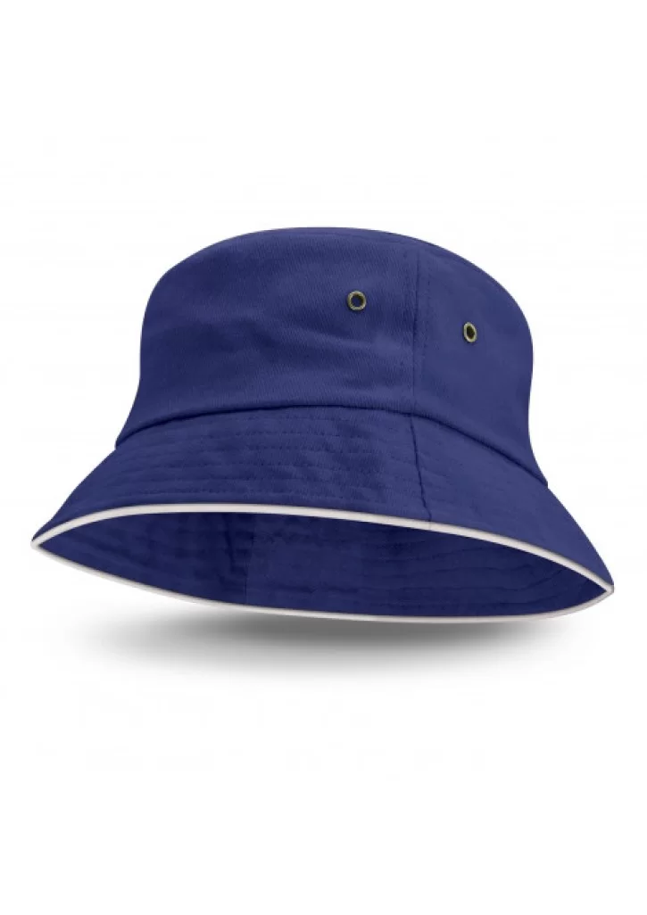 Bondi Bucket Hat - White Sandwich Trim