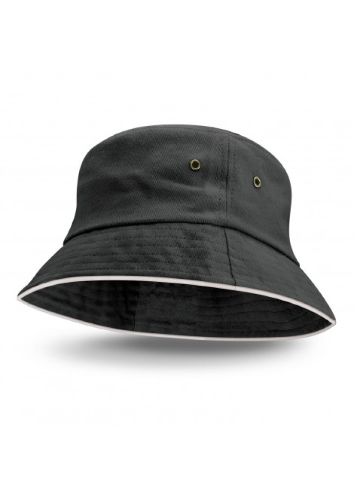 Bondi Bucket Hat - White Sandwich Trim