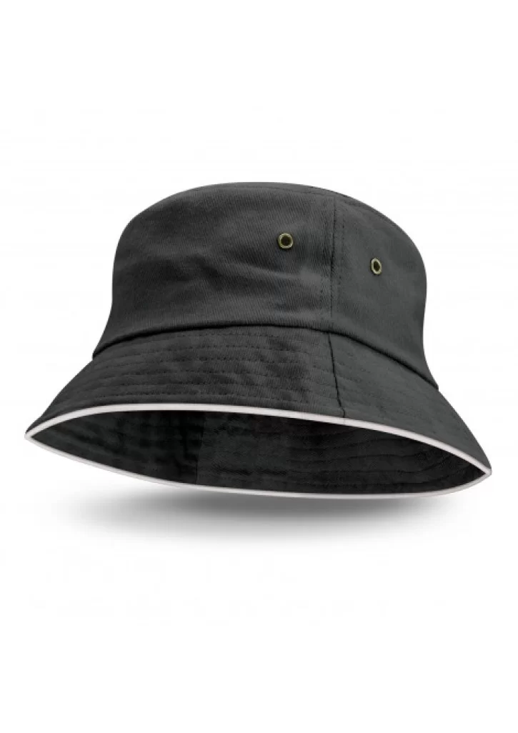 Bondi Bucket Hat - White Sandwich Trim
