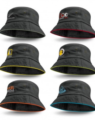 Bondi Bucket Hat - Coloured Sandwich Trim