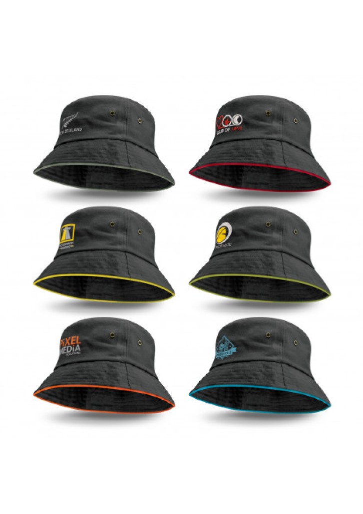 Bondi Bucket Hat - Coloured Sandwich Trim