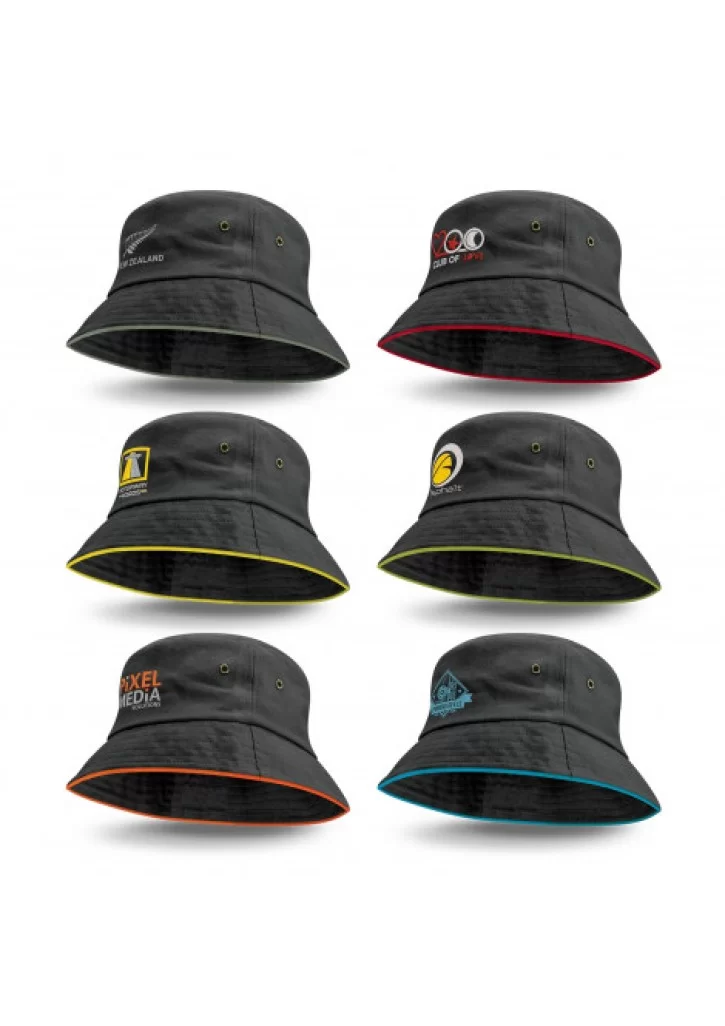 Bondi Bucket Hat - Coloured Sandwich Trim