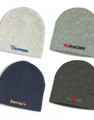 Nebraska Heather Cable Knit Beanie