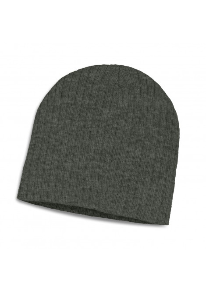Nebraska Heather Cable Knit Beanie
