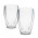 Tivoli Double Wall Glass Set - 410ml - Glass: Clear