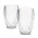 Tivoli Double Wall Glass Set - 410ml - Glass: Clear