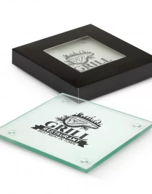 Venice Glass Coaster Set of 2 - Square