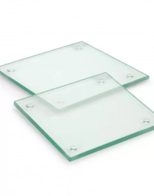 Venice Glass Coaster Set of 2 - Square