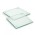 Venice Glass Coaster Set of 2 - Square - Clear