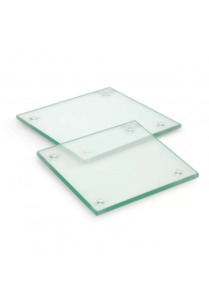 Venice Glass Coaster Set of 2 - Square