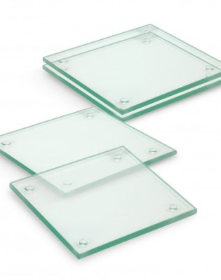 Venice Glass Coaster Set of 4 - Square