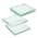 Venice Glass Coaster Set of 4 - Square - Clear