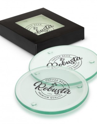 Venice Glass Coaster Set of 4 - Round