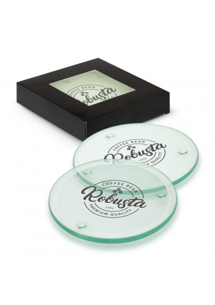 Venice Glass Coaster Set of 4 - Round